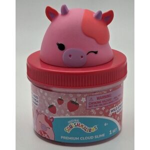 Squishmallows Calynda The Cow Premium Cloud Slime Strawberry Scent New